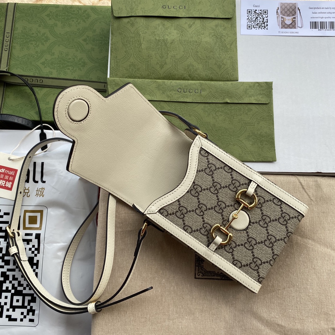 Mini sac Gucci 1955 détail Mors  625615  (logo white)