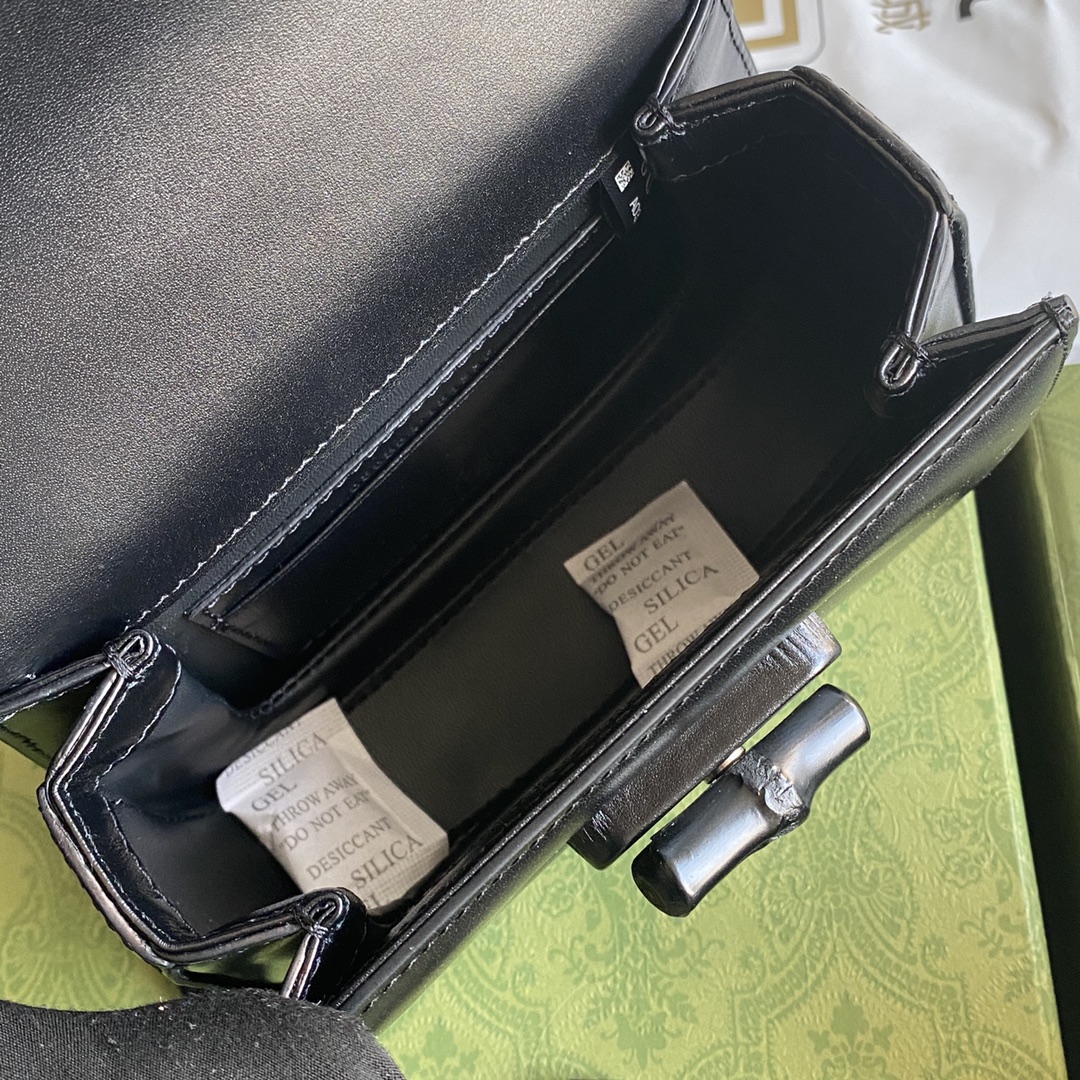 Túi Xách Nữ Gucci Bamboo 1947 686864 Màu Đen