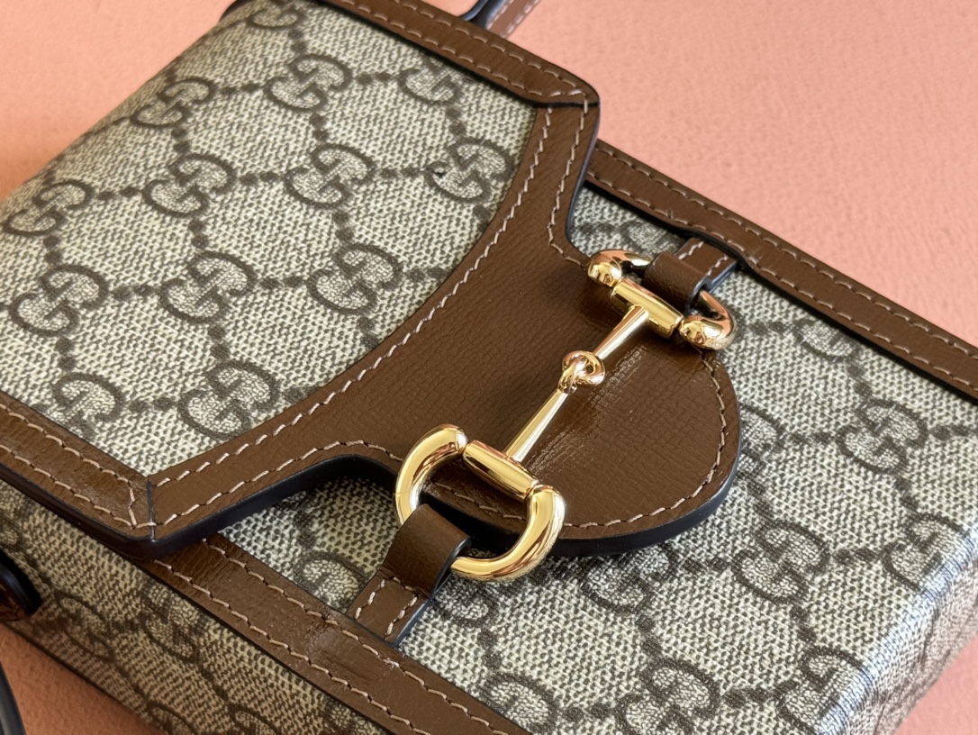 Mini sac Gucci 1955 détail Mors  625615  (logo brow)
