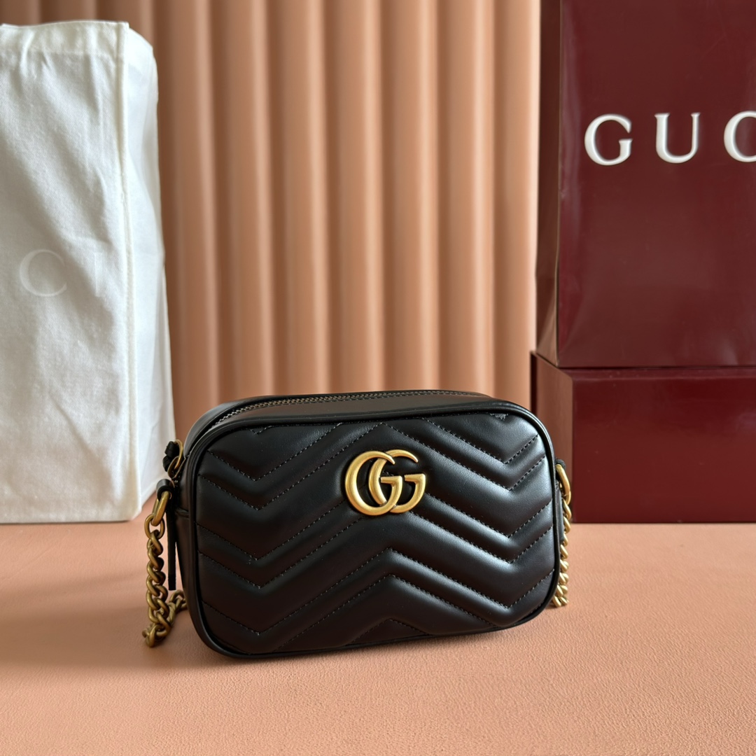 Túi Xách Nữ Mini sac GG Marmont 448065 Màu Đen