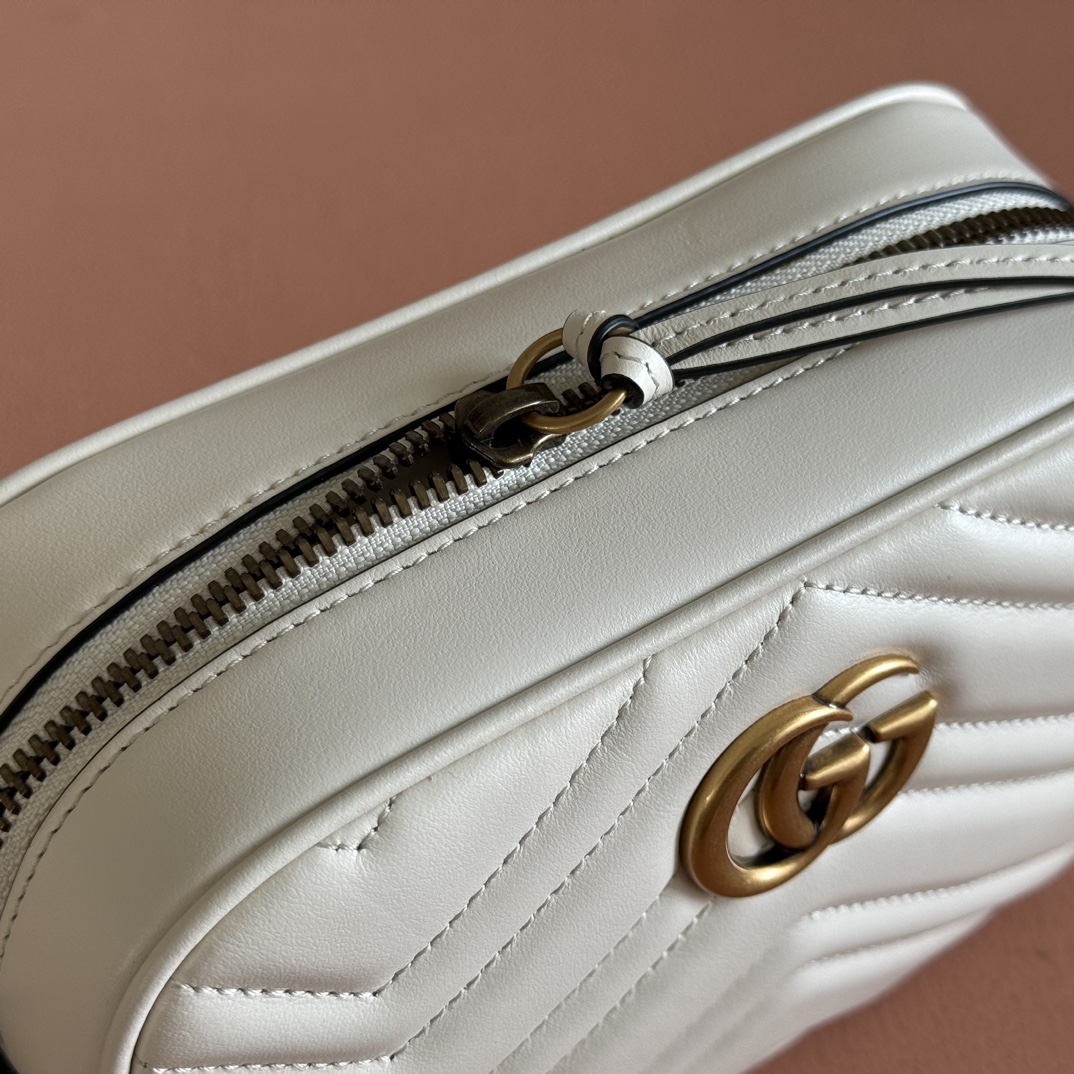 Túi Xách Nữ Mini sac GG Marmont 448065 Màu Trắng
