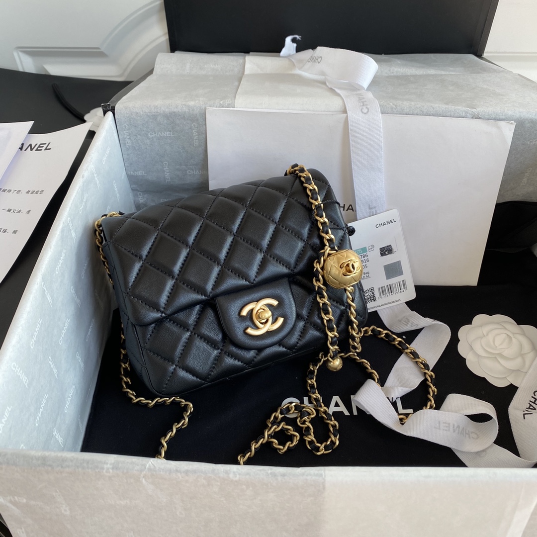 Túi Xách Chanel CF Mini Màu Đen AS1786