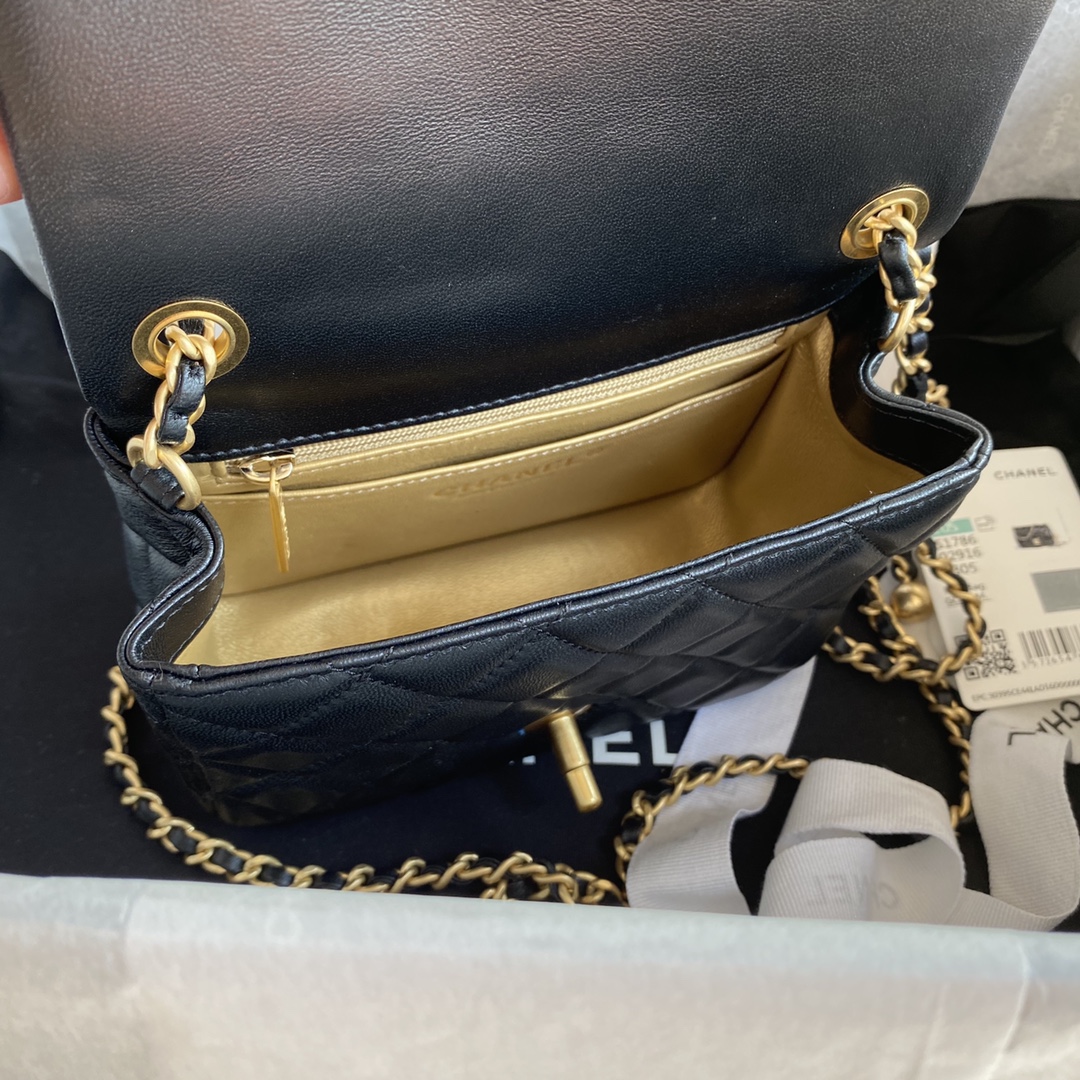 Túi Xách Chanel CF Mini Màu Đen AS1786