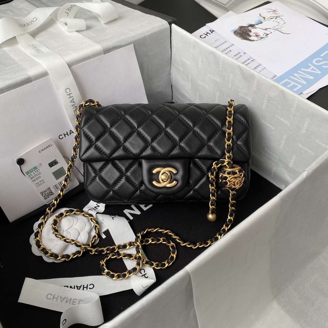 Túi Xách Chanel CF Mini Màu Đen AS1787