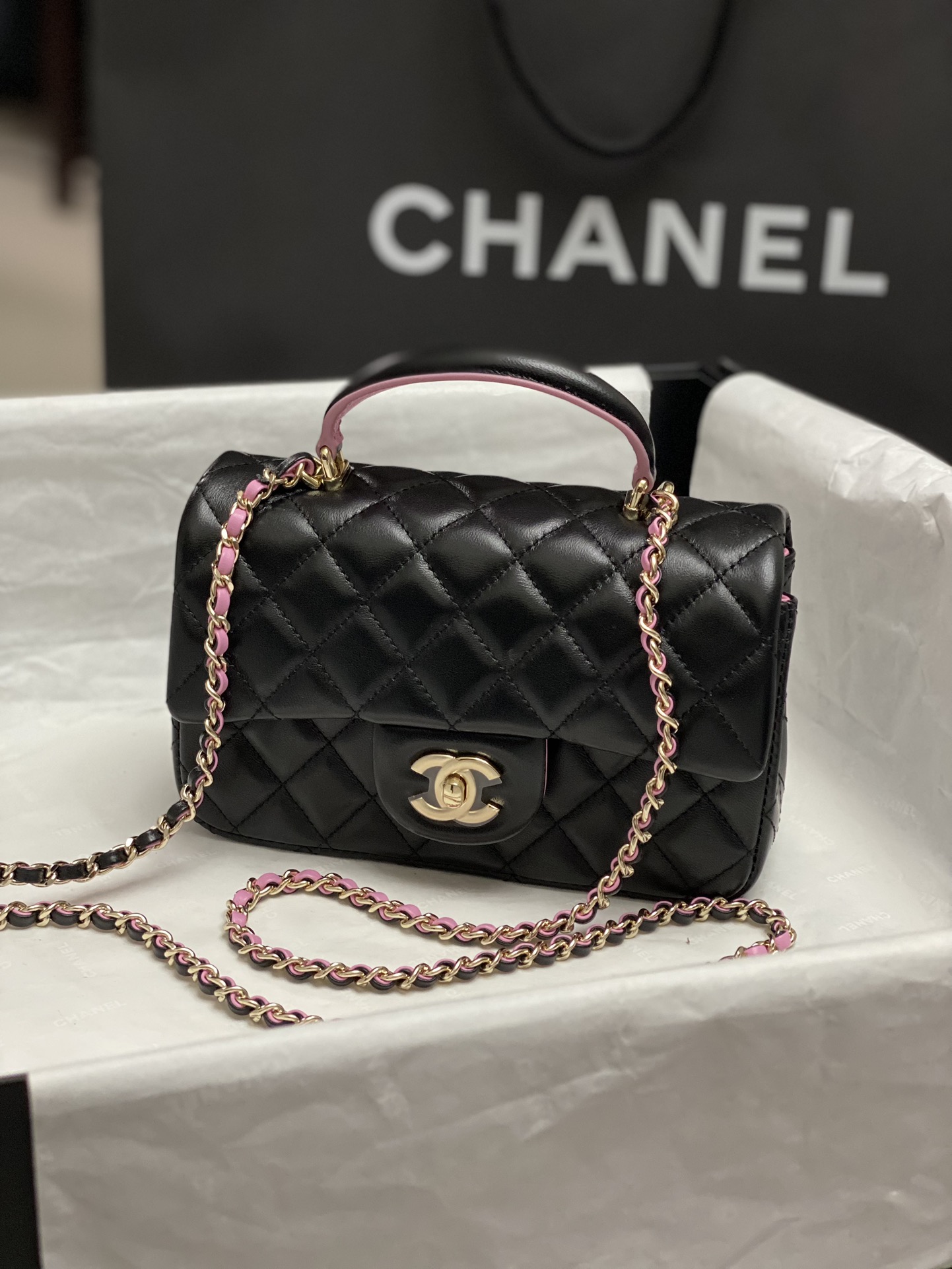 Chanel CF Mini Handle AS2431 (Black)
