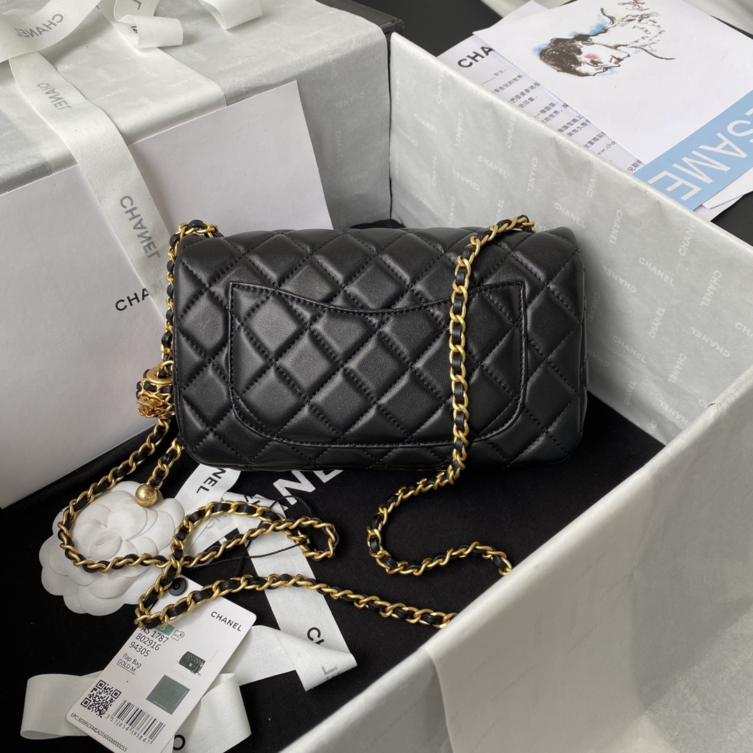 Túi Xách Chanel CF Mini Màu Đen AS1787