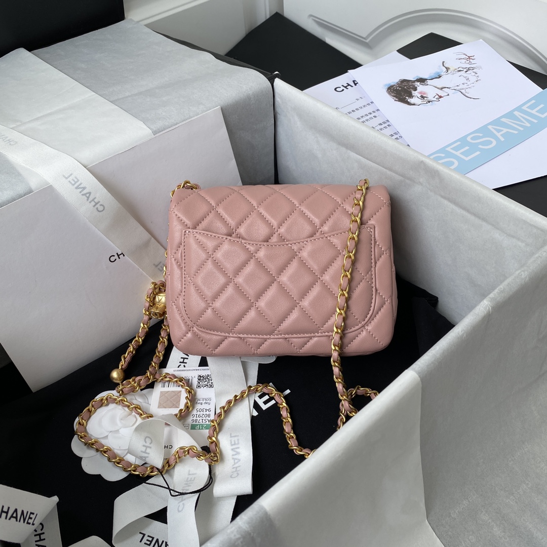 Túi Xách Chanel CF Mini Màu Hồng AS1786