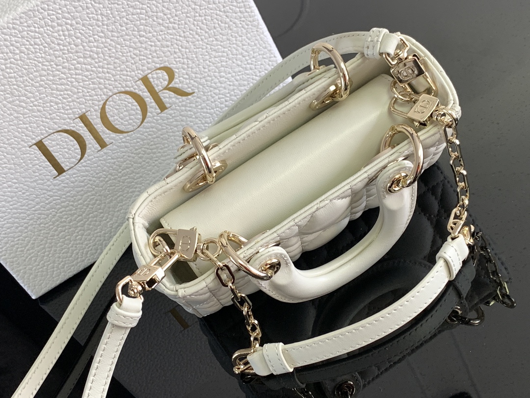 Túi Xách Tay Dior D-Joy Nữ Màu Trắng