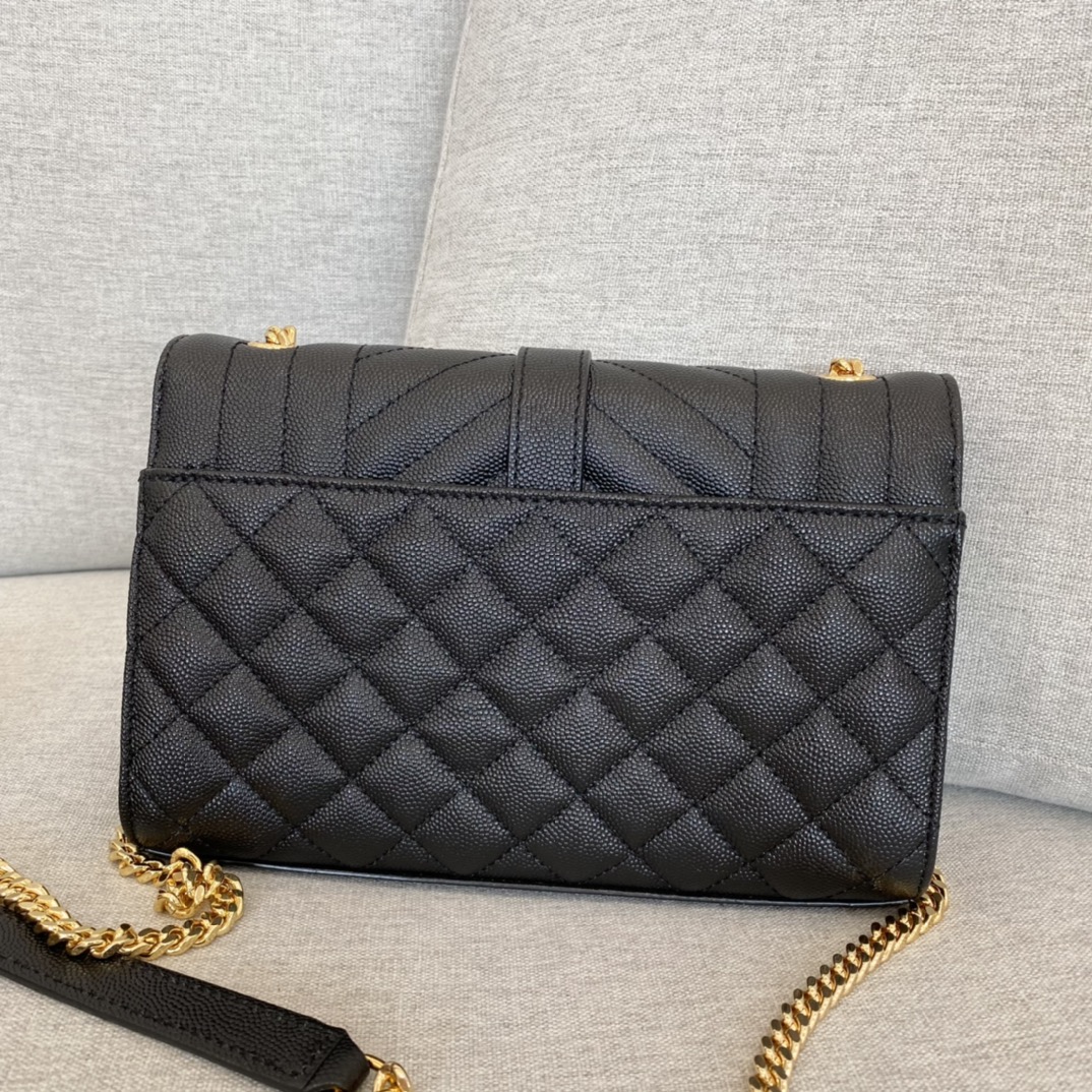 YSLEnveloppe 526286 (Black-gold)