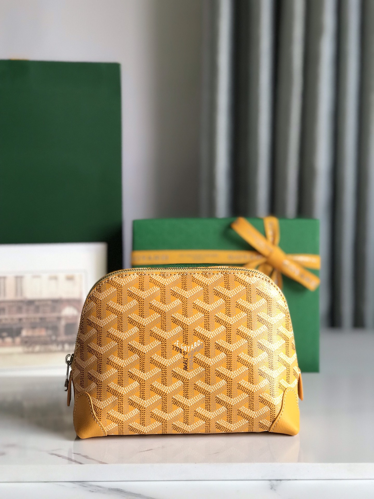 Goyard Vendome Pouch 8813 (yellow)
