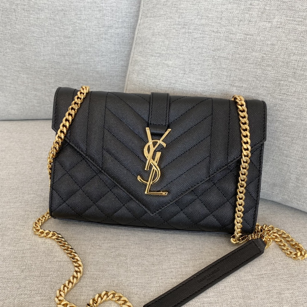 YSLEnveloppe 526286 (Black-gold)