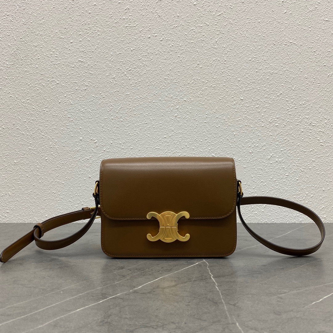 Túi Xách Celine Teen Triomphe 188423 Màu Nâu