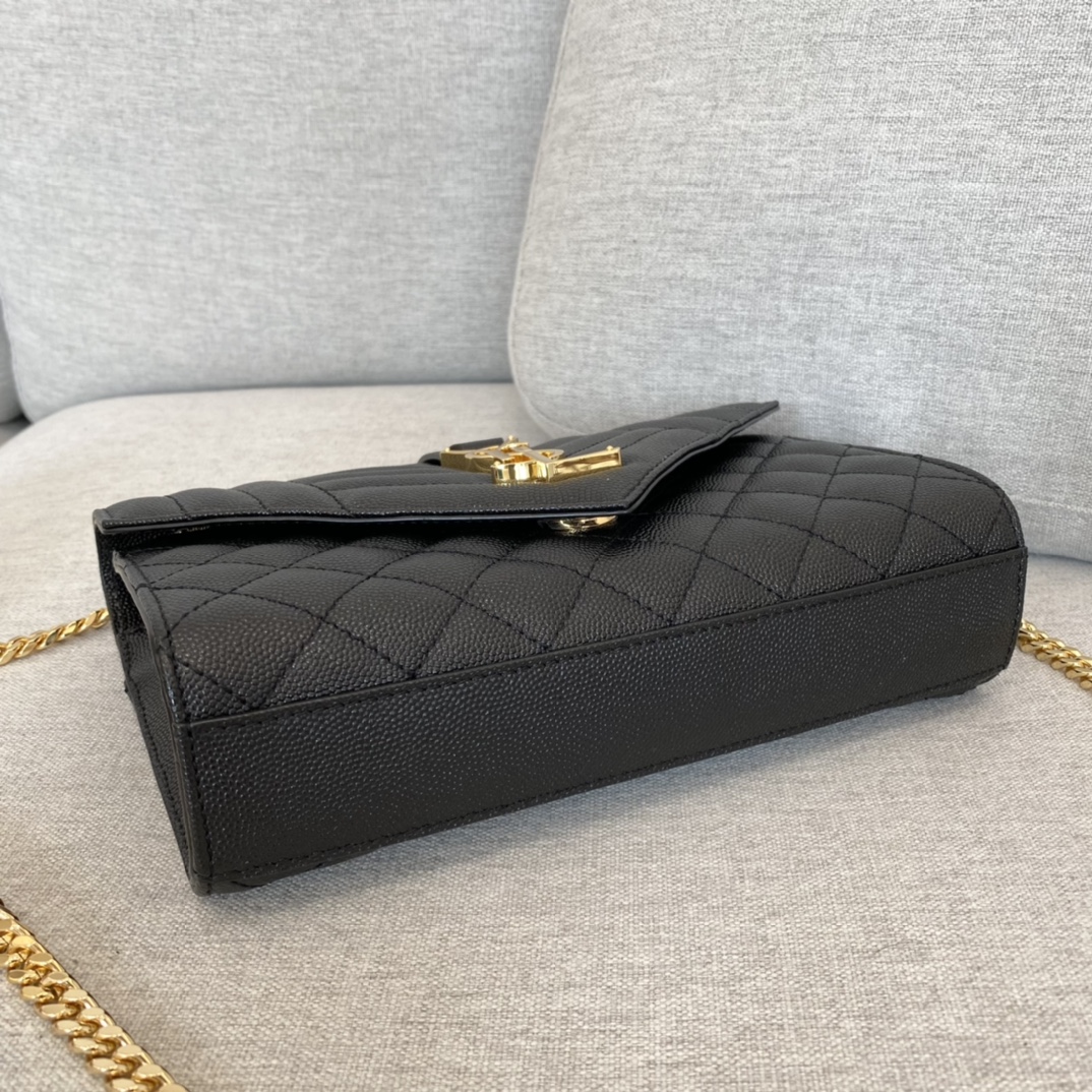 YSLEnveloppe 526286 (Black-gold)