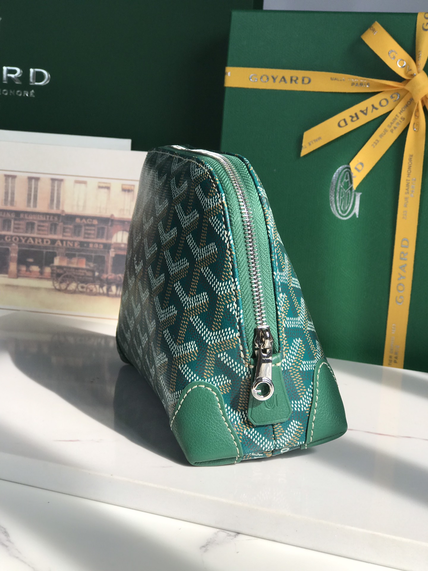 Goyard Vendome Pouch 8813 (green)