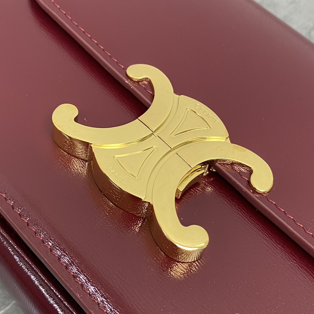 Túi xách Celine Teen Triomphe 188423 màu đỏ đô