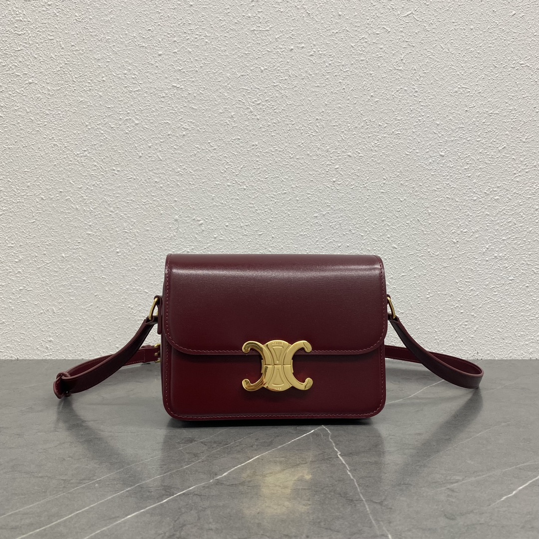Túi xách Celine Teen Triomphe 188423 màu đỏ đô