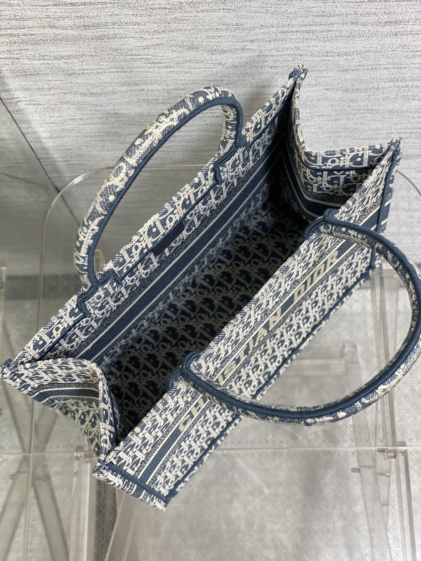Túi xách Dior tote 36 màu xanh