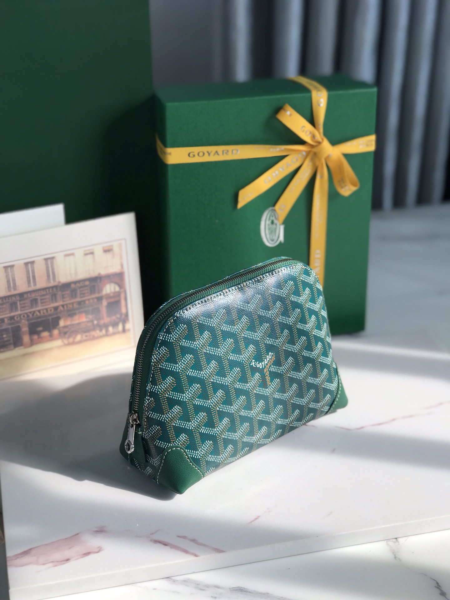 Goyard Vendome Pouch 8813 (green)