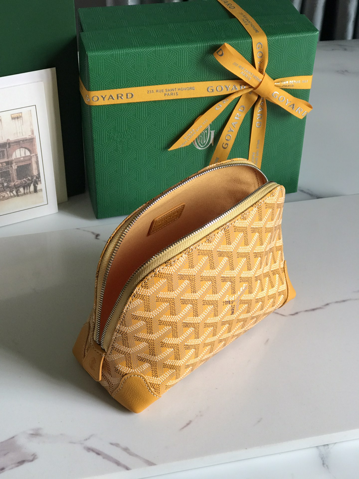 Goyard Vendome Pouch 8813 (yellow)