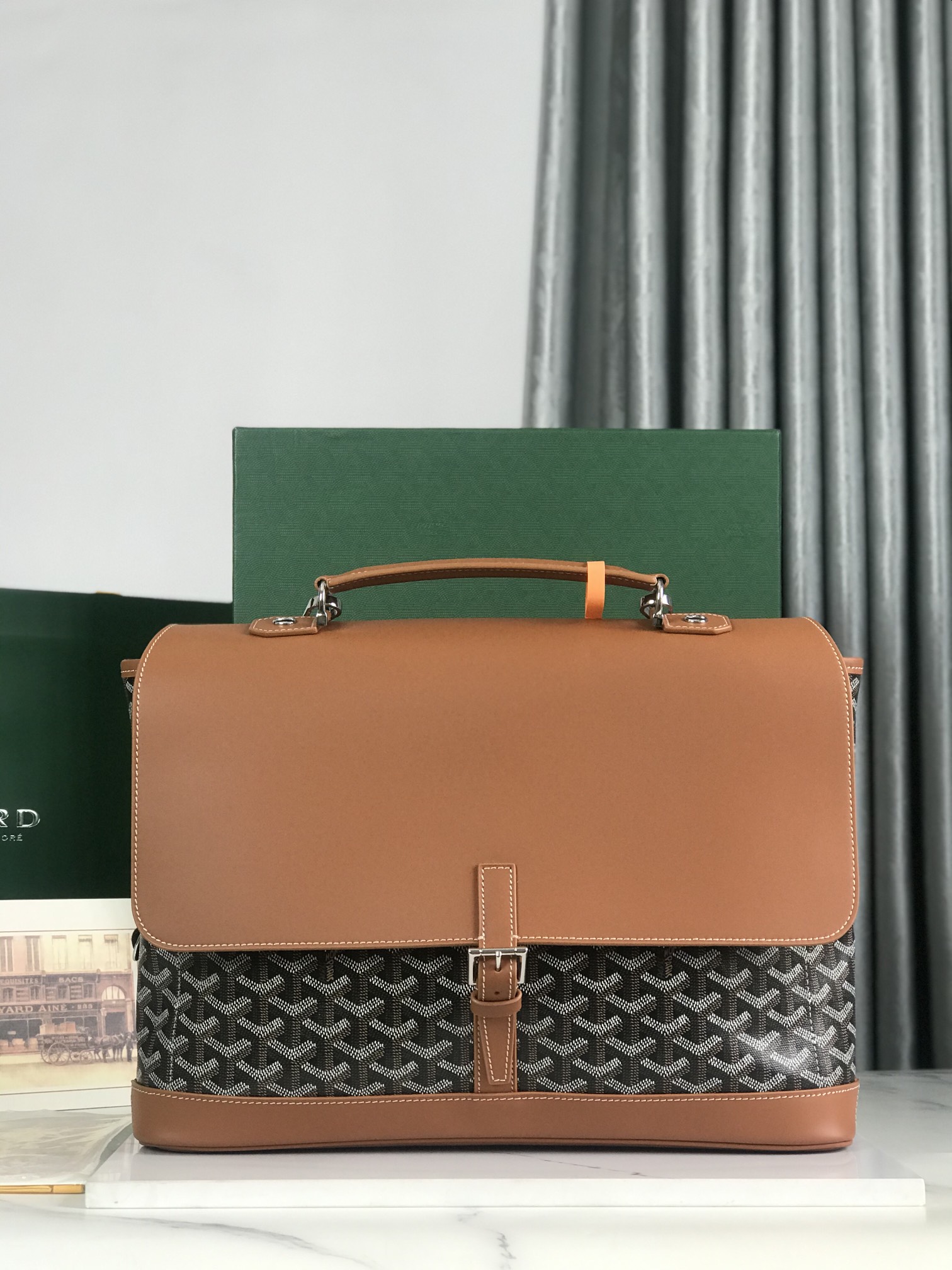 goyard citadin 8029-1 (brown)