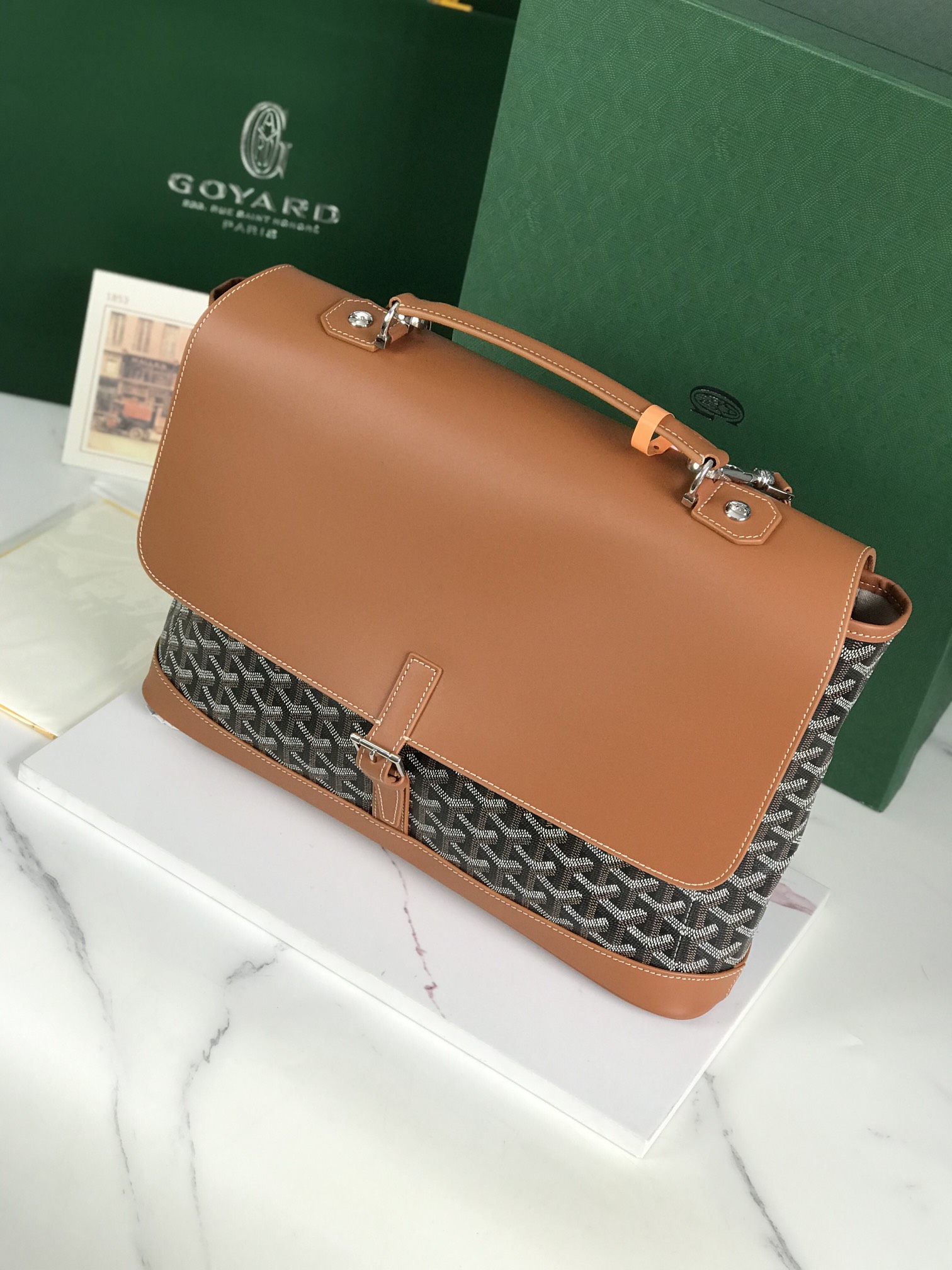 goyard citadin 8029-1 (brown)