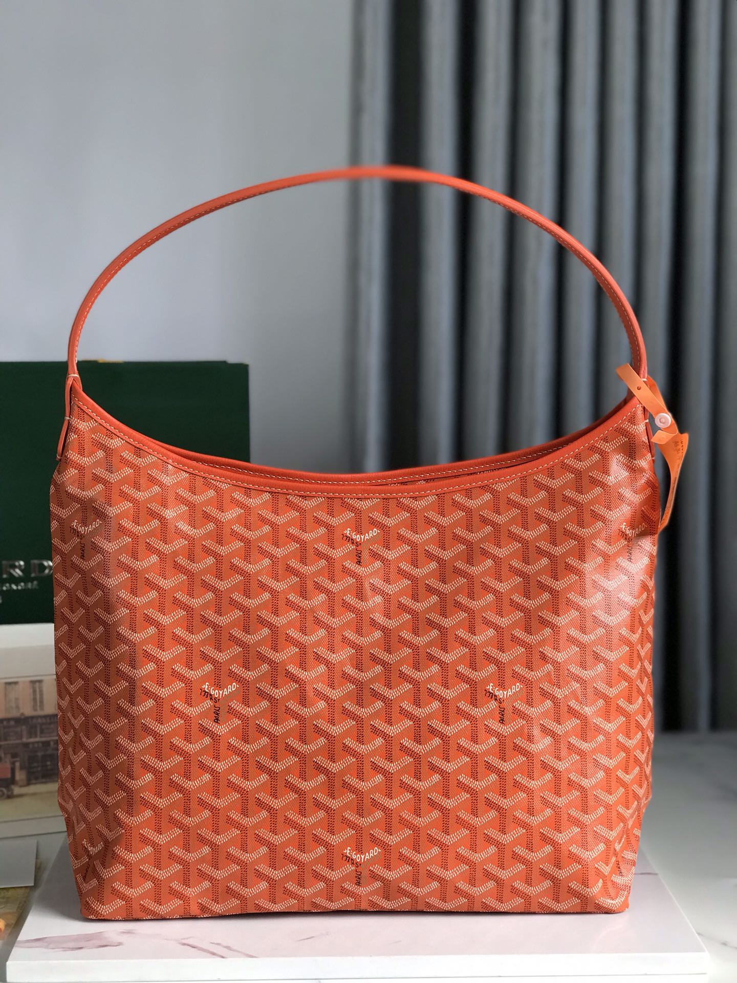 Túi Xách Goyard Boheme HoBo 8120 Màu Cam