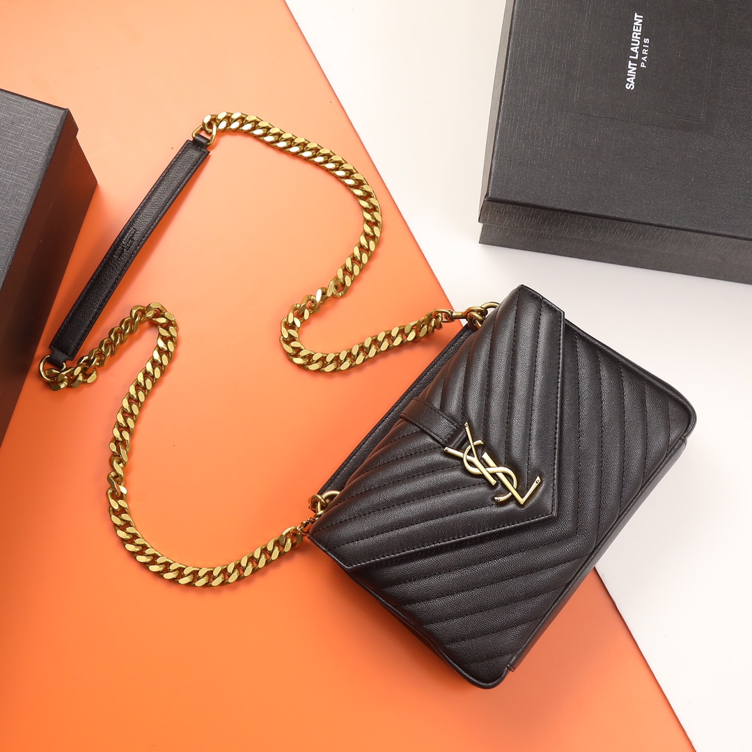 YSL Mormont 392737 (Black-Gold)