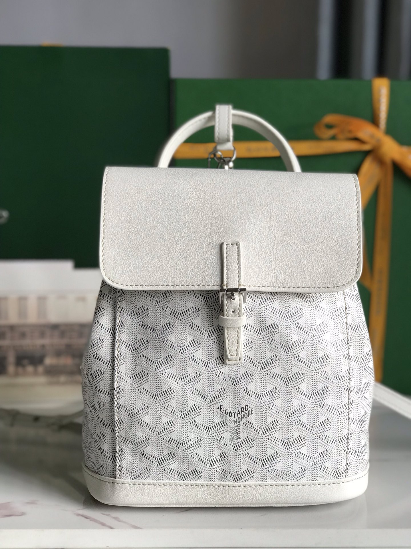 Balo Goyard Alpin 8035 Màu Trắng