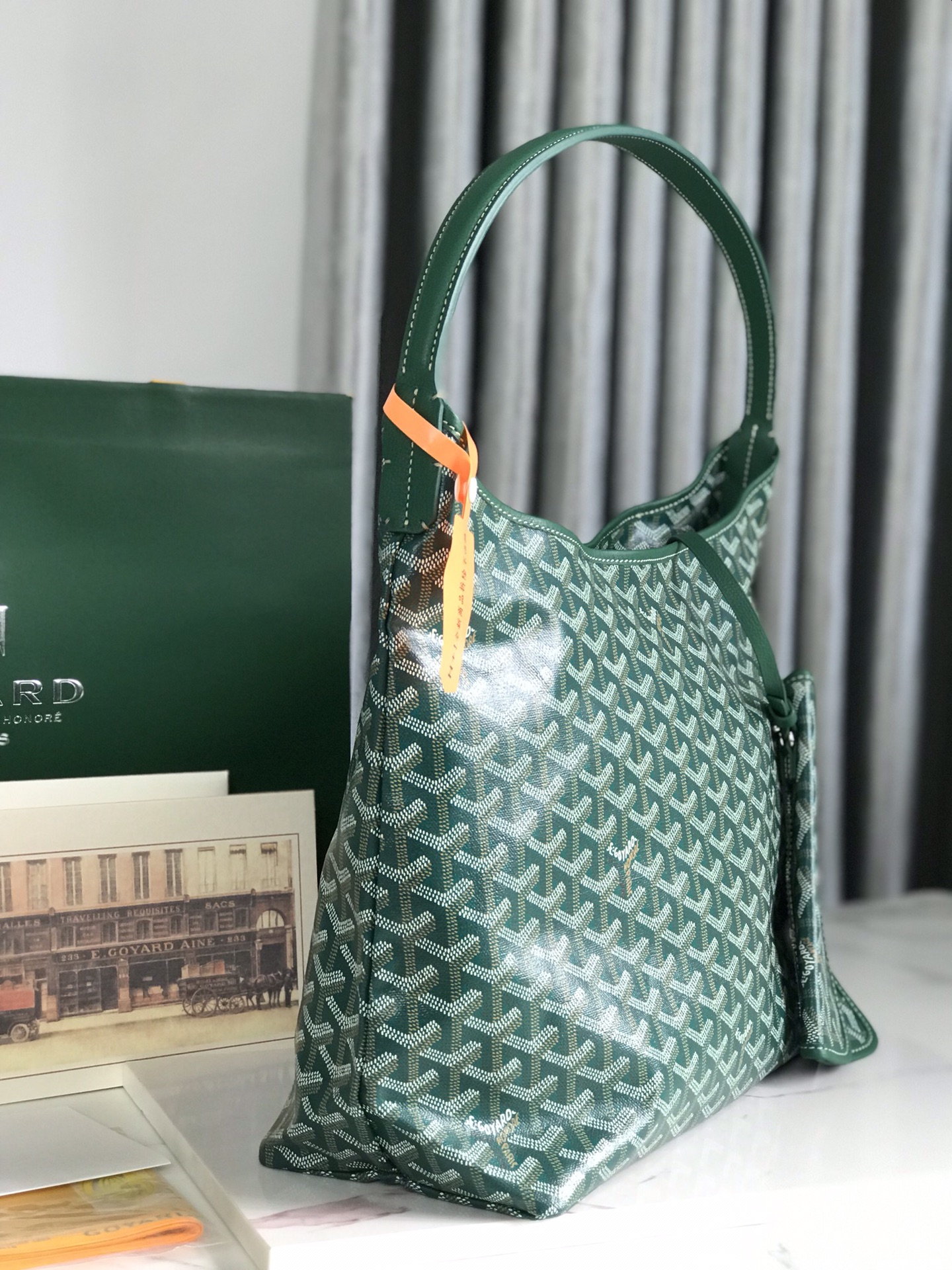 Túi Xách Goyard Boheme HoBo 8120 Màu Xanh Lá
