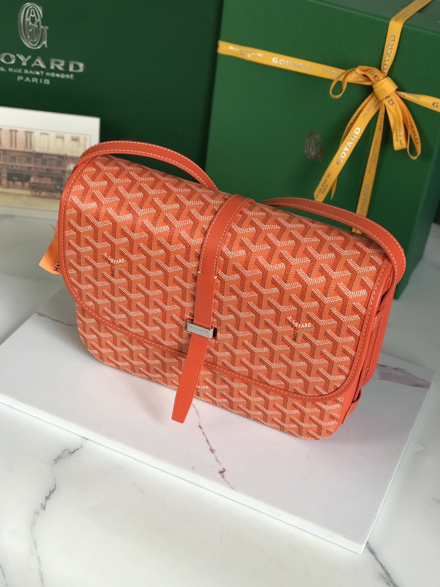 Túi Xách Nam Goyard Belvedere 8023 Màu Cam