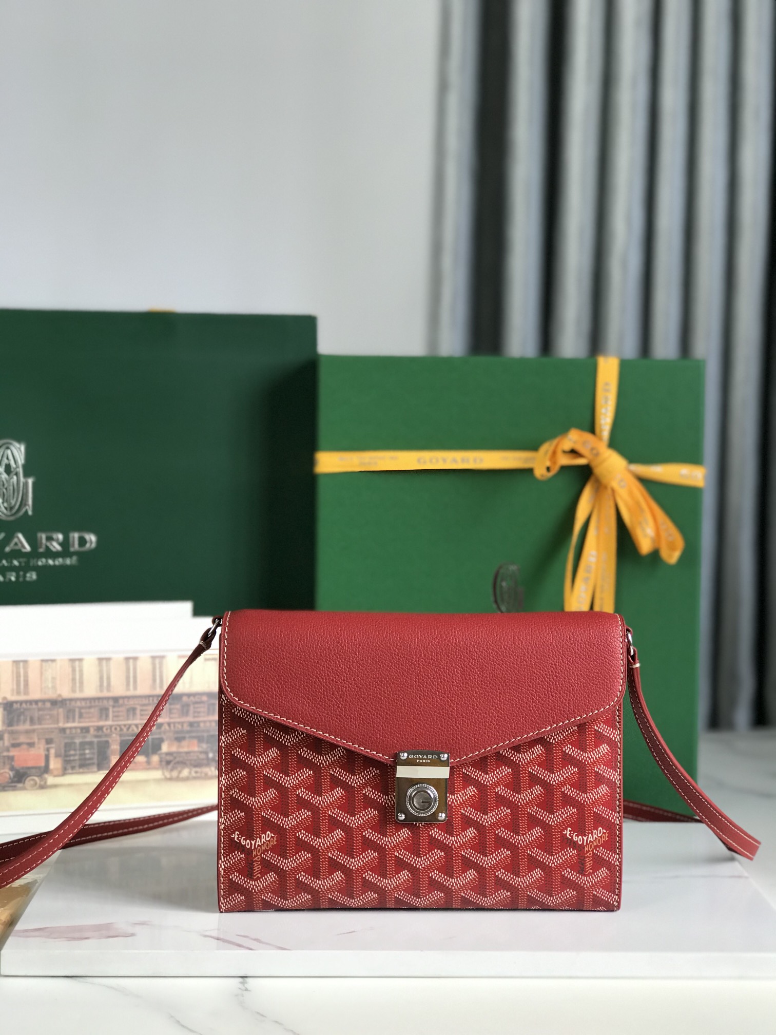 Goyard  Chypre Pouch-Wallet  8218 (red)