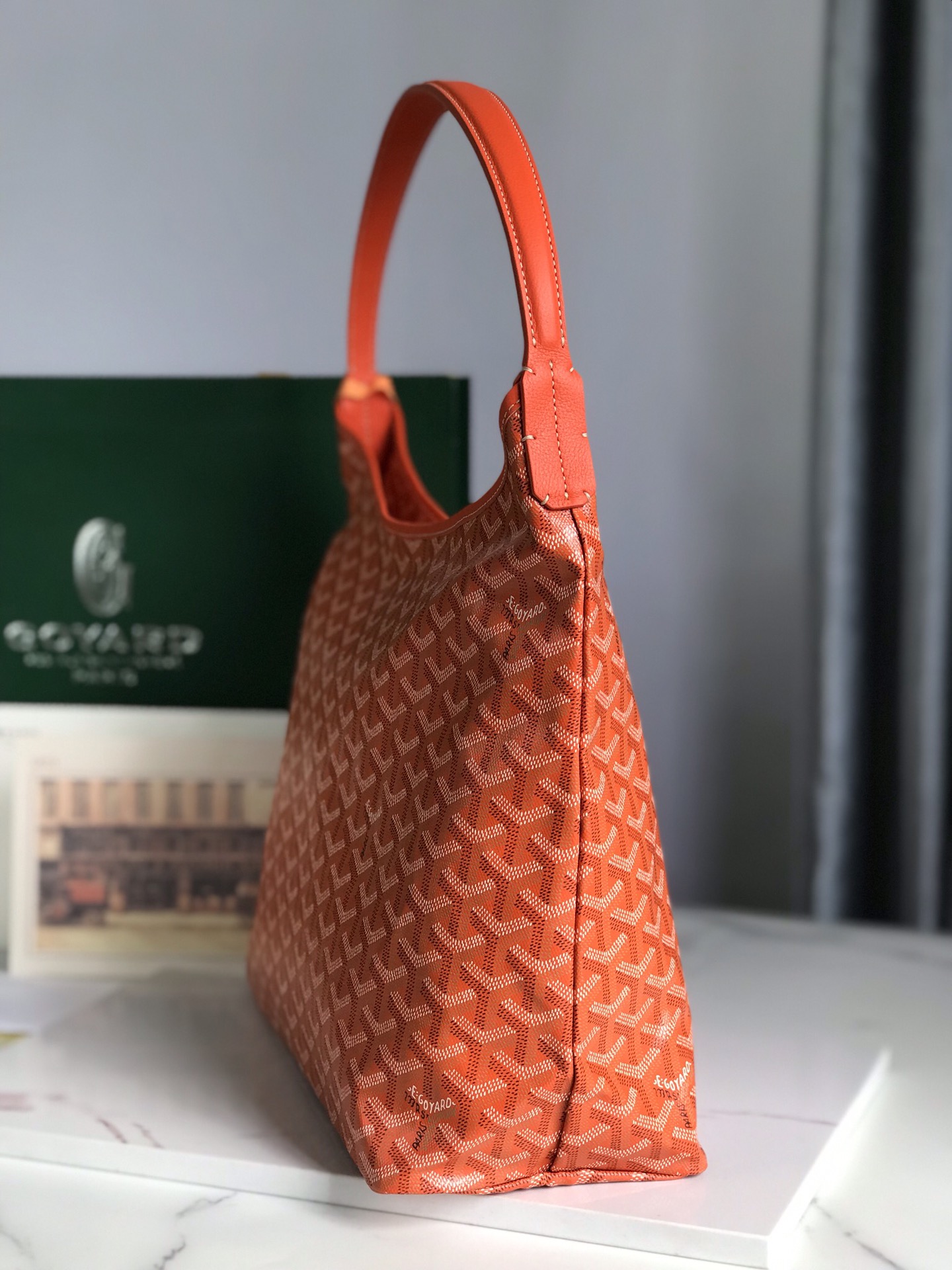 Túi Xách Goyard Boheme HoBo 8120 Màu Cam