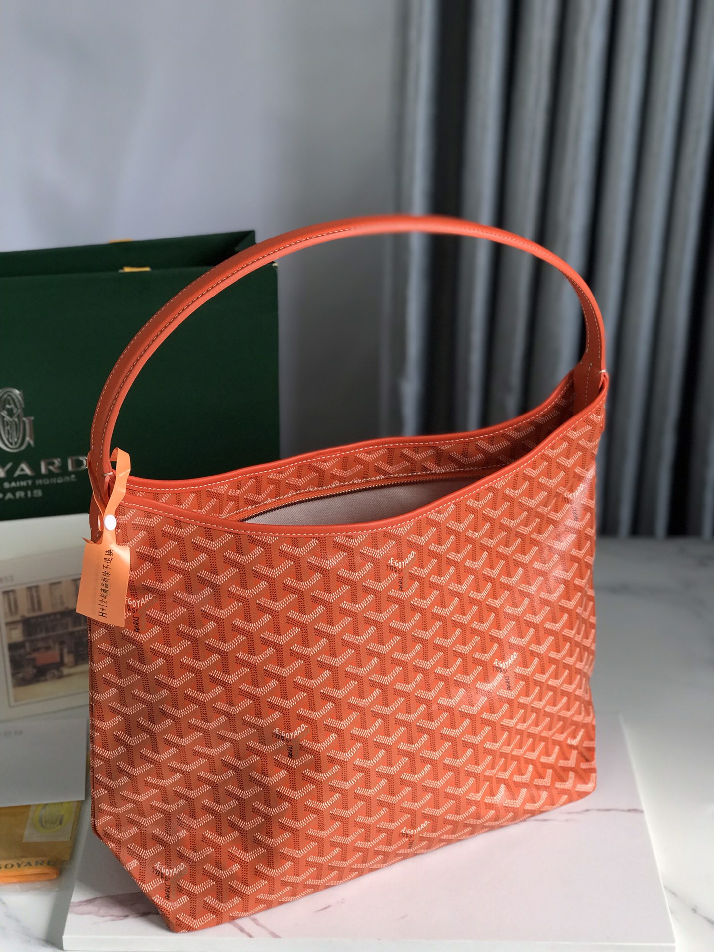 Túi Xách Goyard Boheme HoBo 8120 Màu Cam