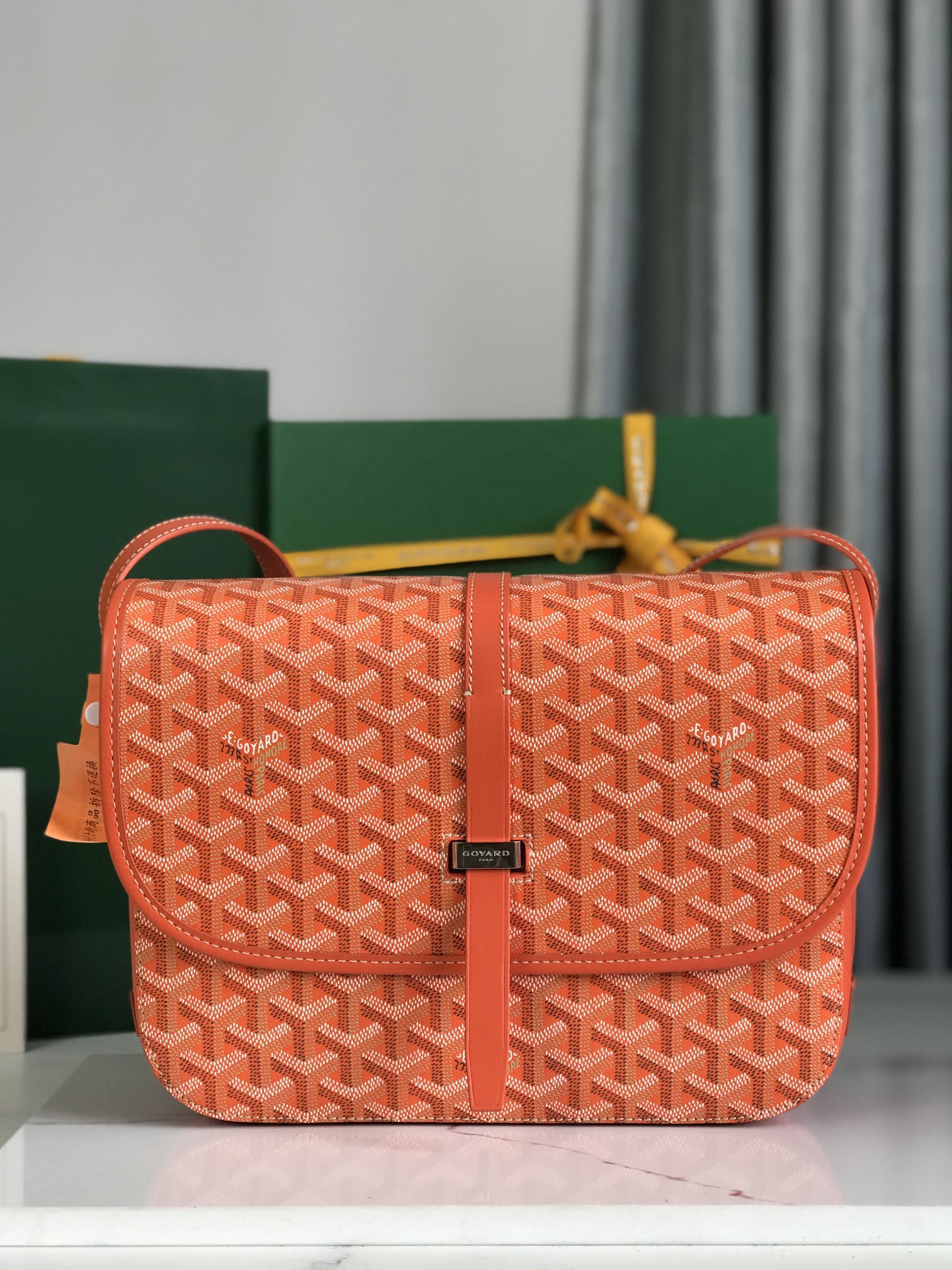 Túi Xách Nam Goyard Belvedere 8023 Màu Cam