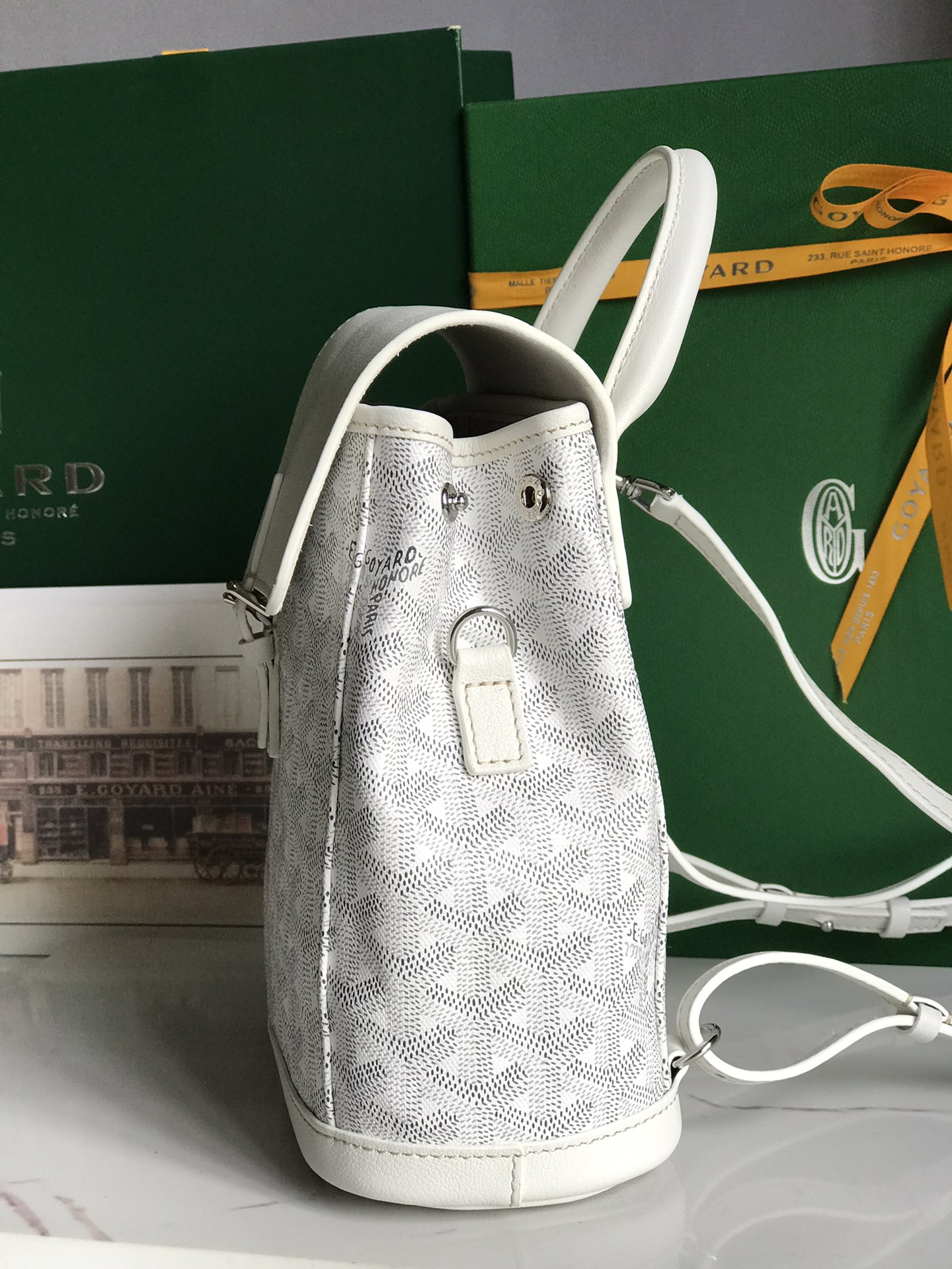 Balo Goyard Alpin 8035 Màu Trắng
