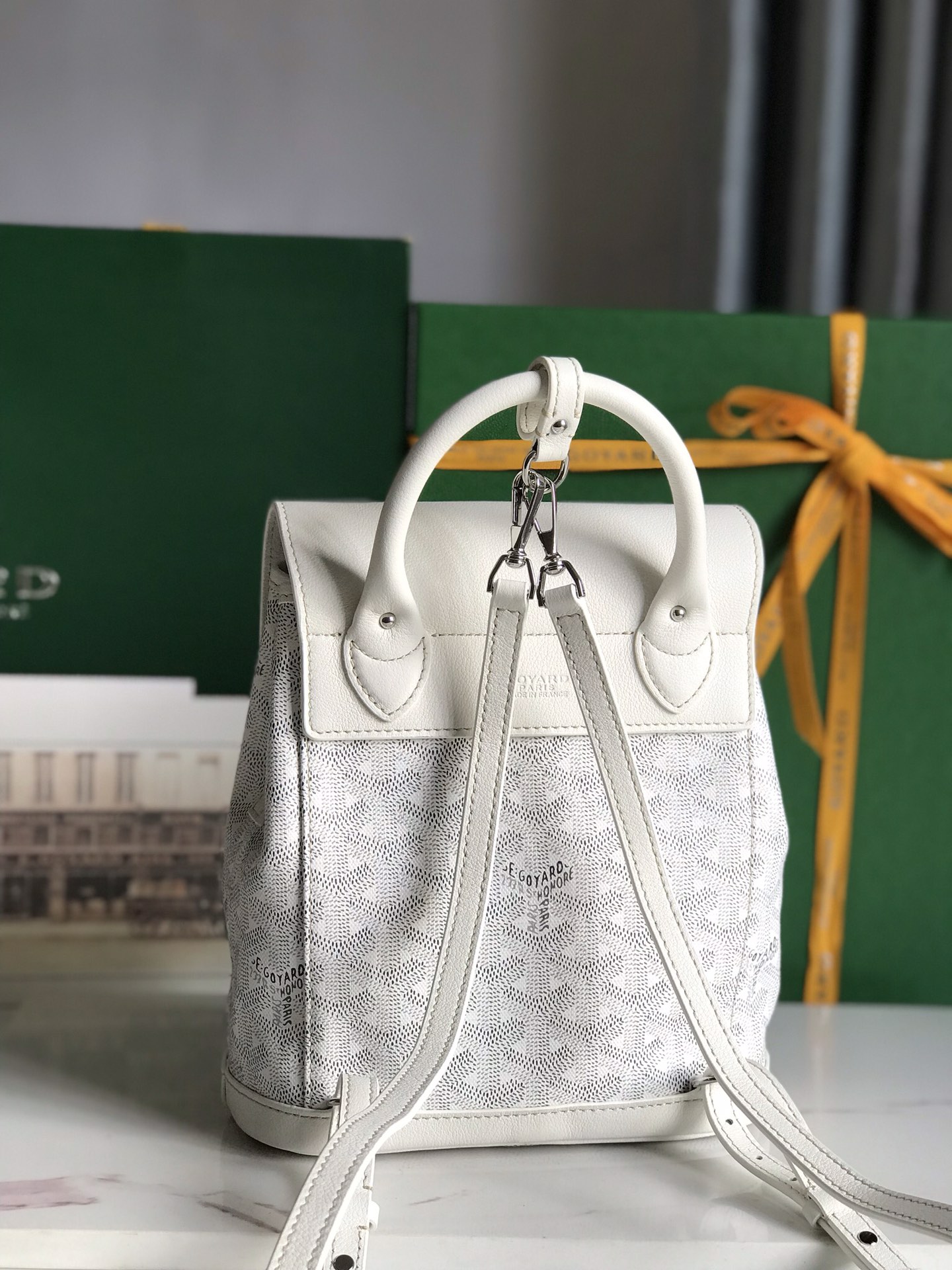 Balo Goyard Alpin 8035 Màu Trắng