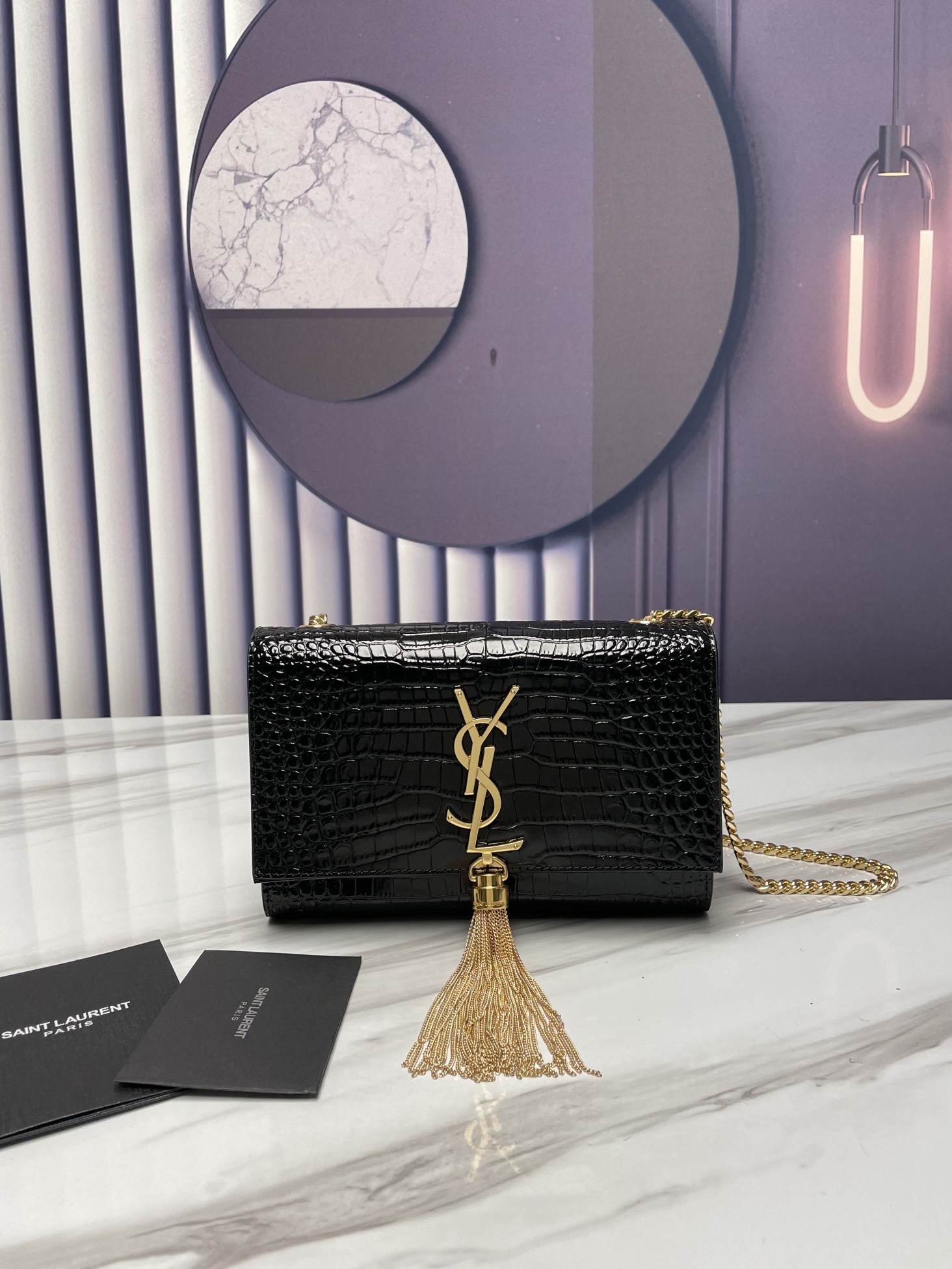 YSL KATE 474366 (Black-gold)