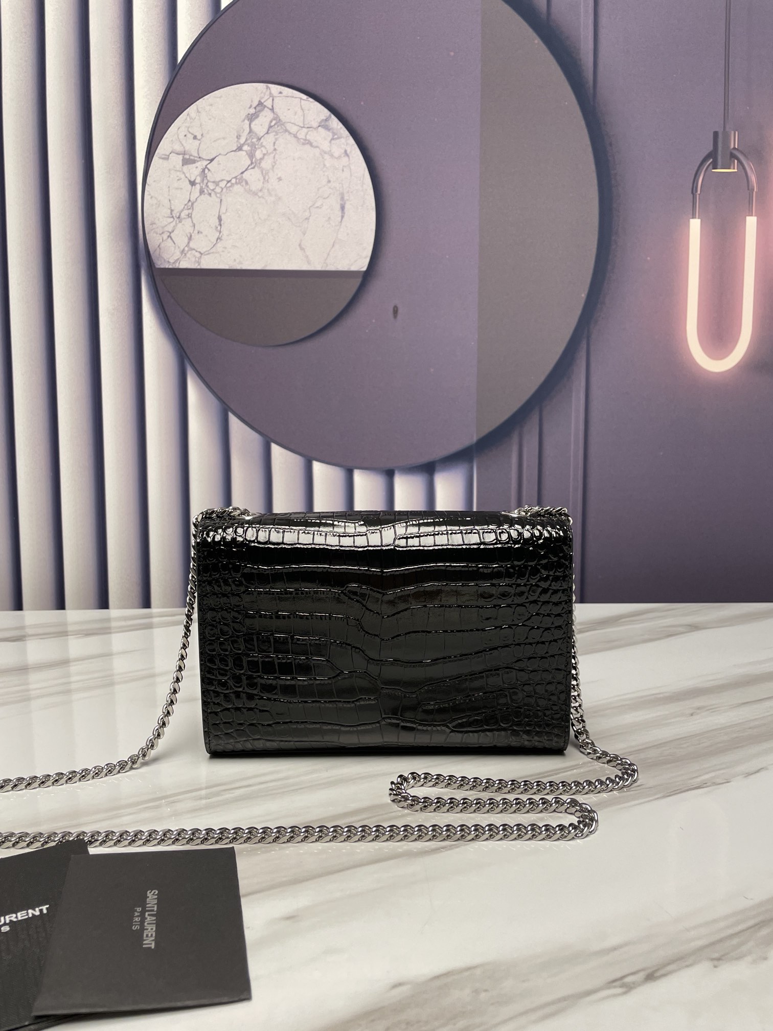 YSL KATE 474366 (Black-silver)