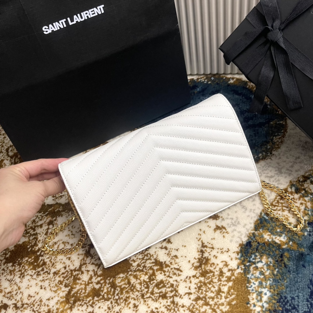 Túi Xách YSL Monogram 360452 Màu Trắng