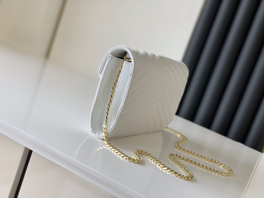 Túi Xách YSL Monogram 360452 Màu Trắng