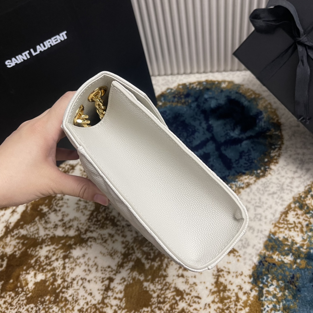 Túi Xách YSL ENVELOPPE 392739  Màu Trắng