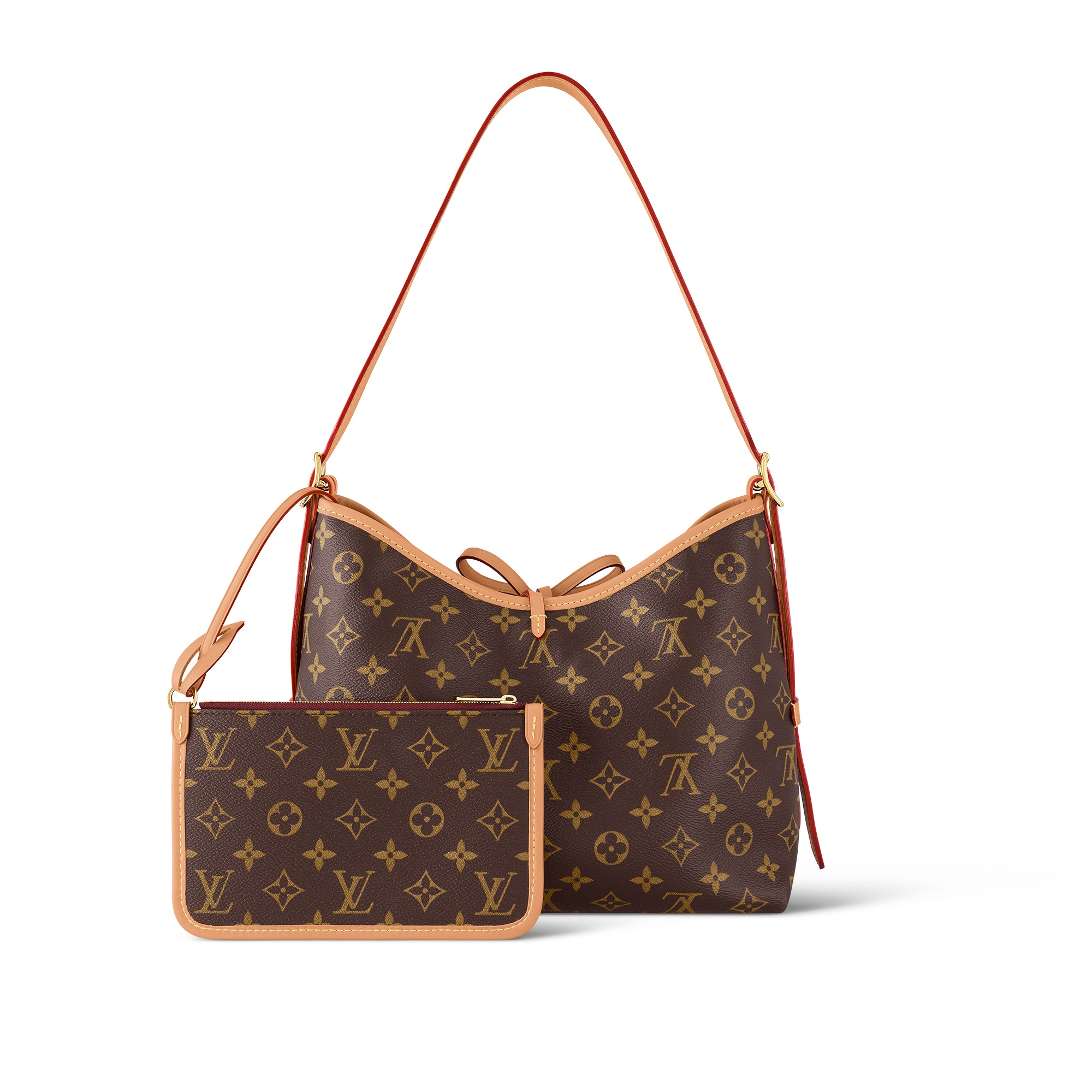 Túi Đeo Vai Nữ Louis Vuitton LV Carryall PM Bag M46203 Màu Nâu
