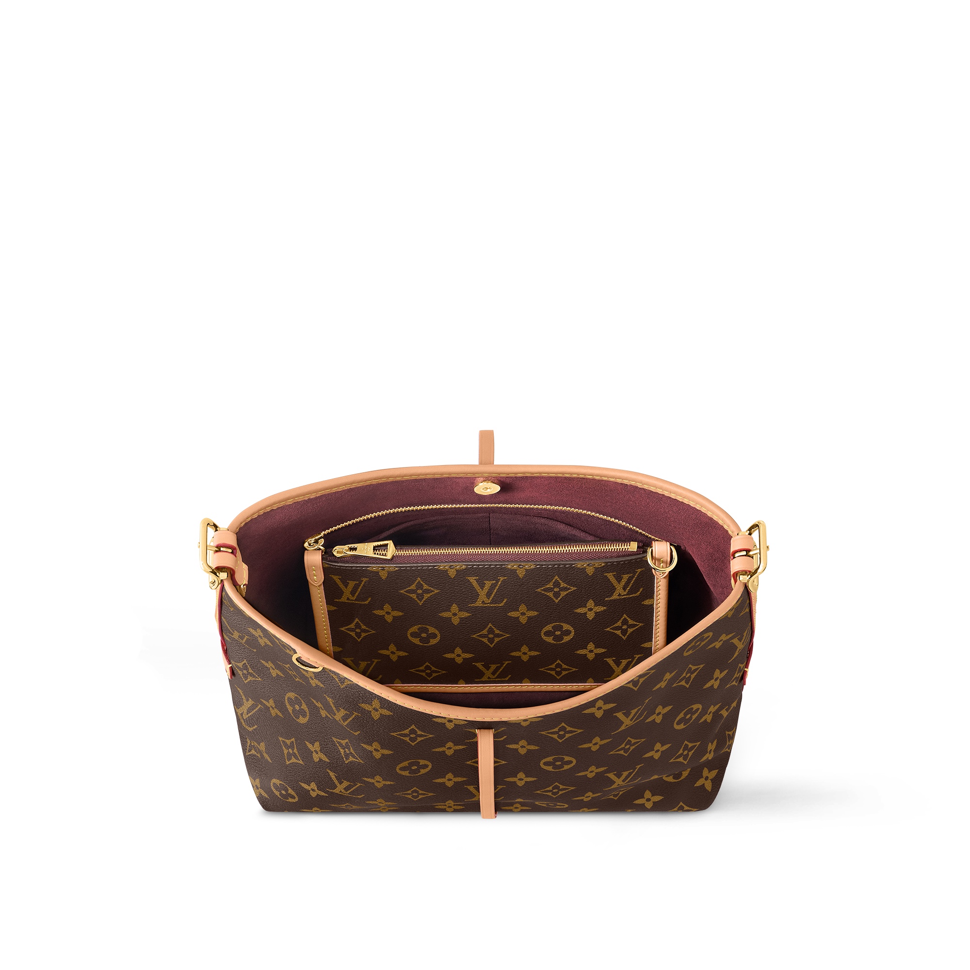 Túi Đeo Vai Nữ Louis Vuitton LV Carryall PM Bag M46203 Màu Nâu