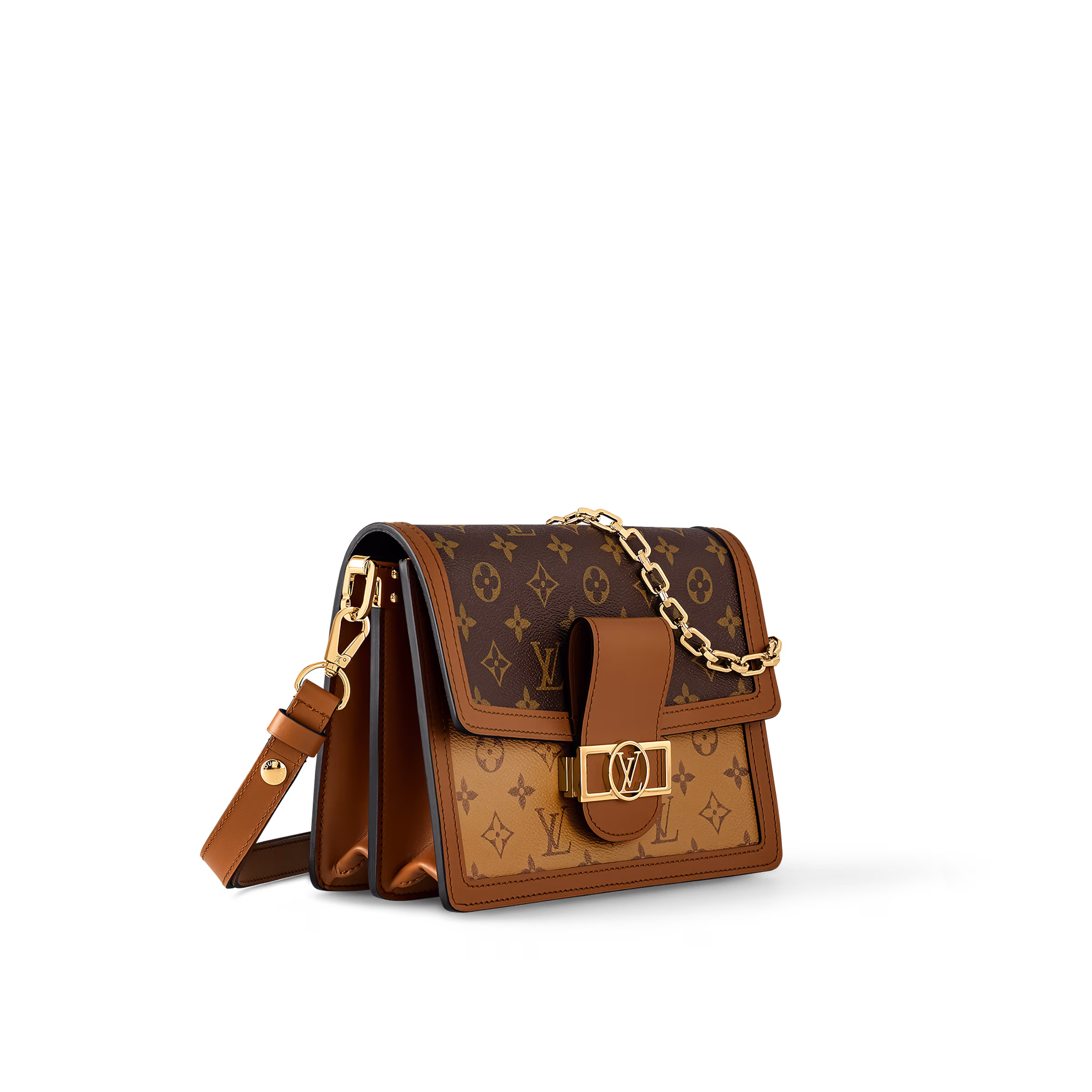 Túi Xách Nữ Louis Vuitton LV Dauphine MM Monogram M45958 Màu Nâu
