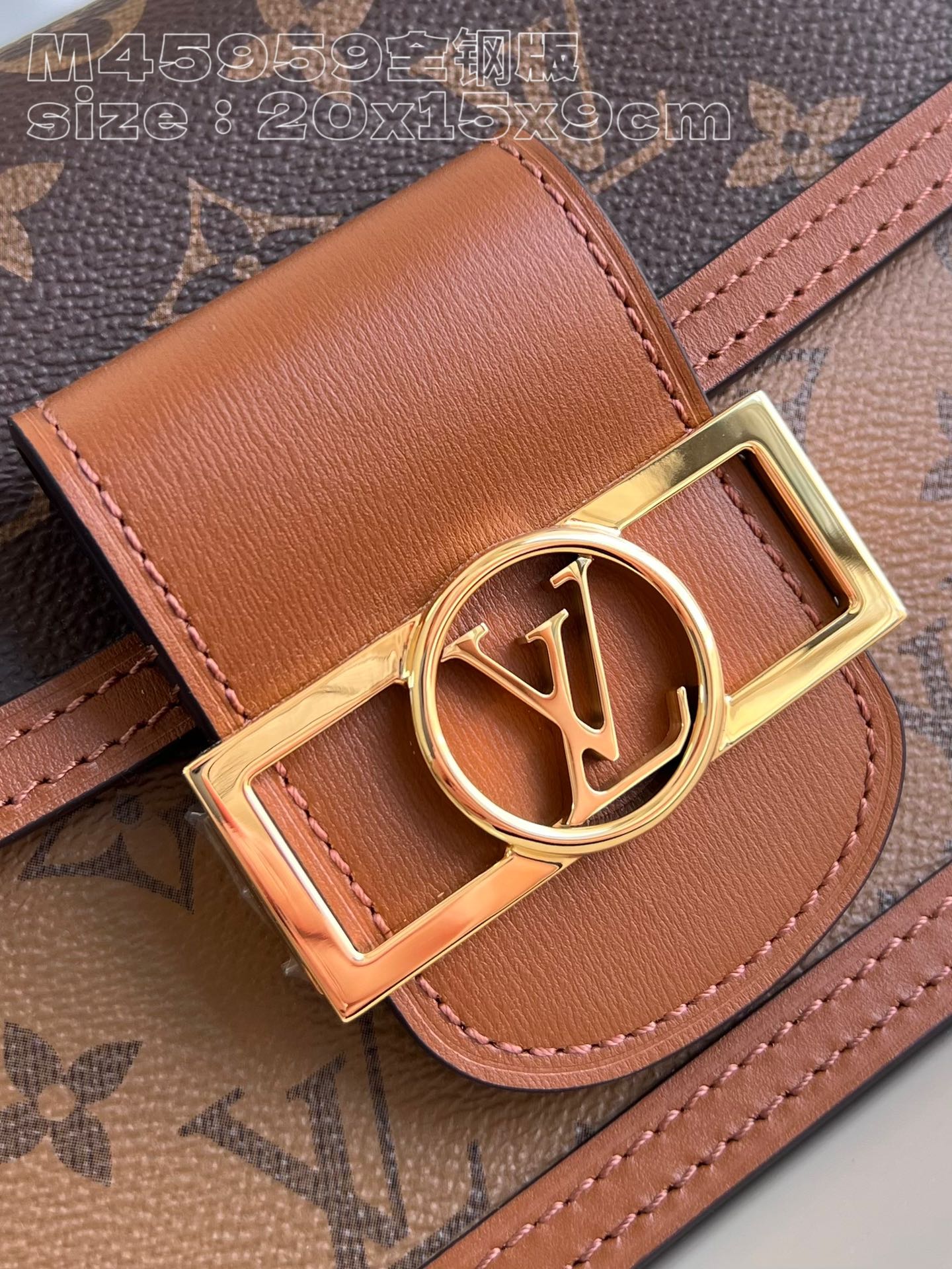Túi Xách Nữ Louis Vuitton LV Dauphine MM Monogram M45958 Màu Nâu