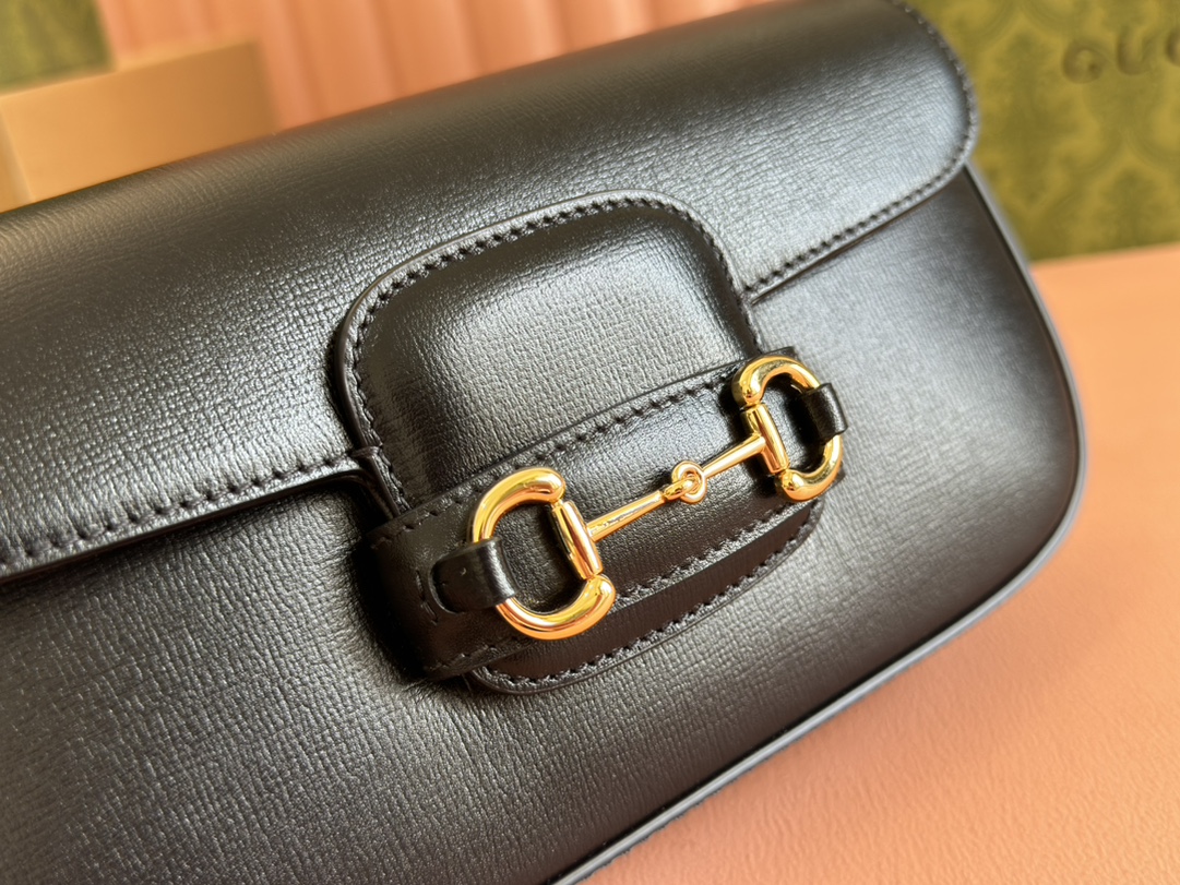 Sac à épaule Gucci Horsebit 1955 petite taille 735178  ( đen )