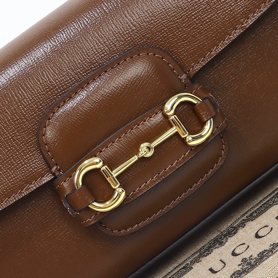 Sac à épaule Gucci Horsebit 1955 petite taille 735178  ( nâu )