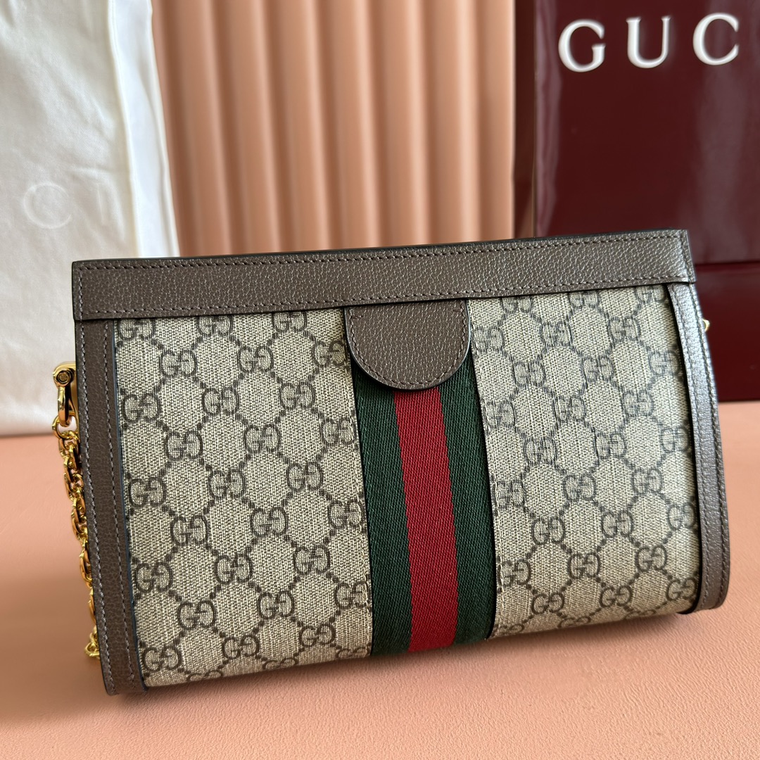 Túi Xách Nam GG Supreme 503877 Logo Nâu