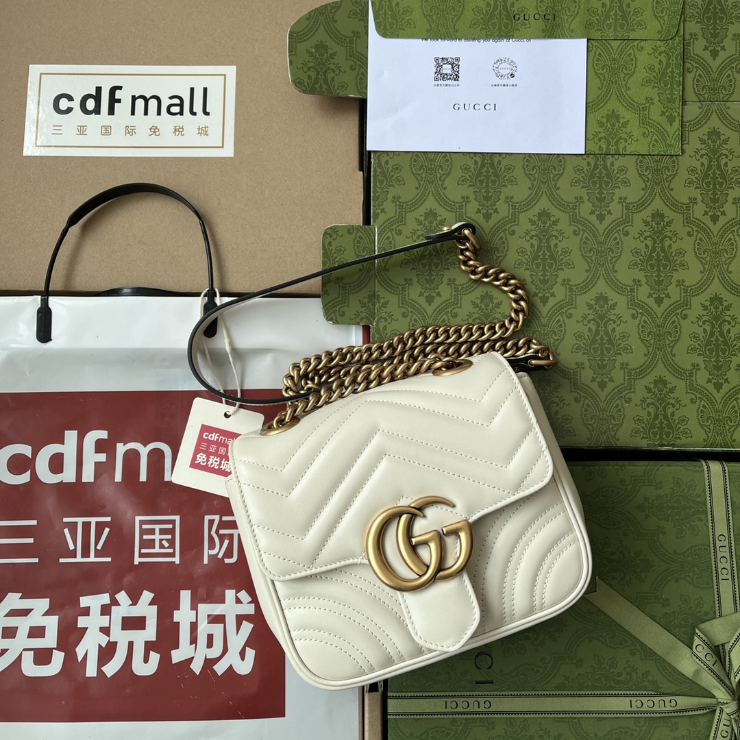 GG Marmont 739682 ( trắng )