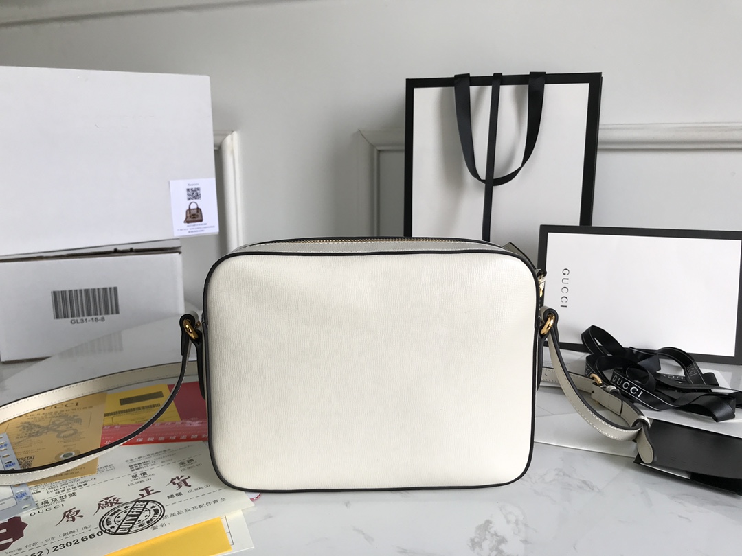 Sac à épaule Gucci Horsebit 1955 petite taille 645454 ( white)
